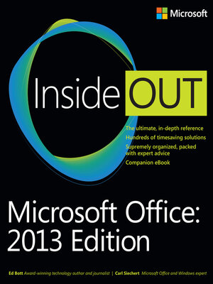 cover image of Microsoft Office Inside Out